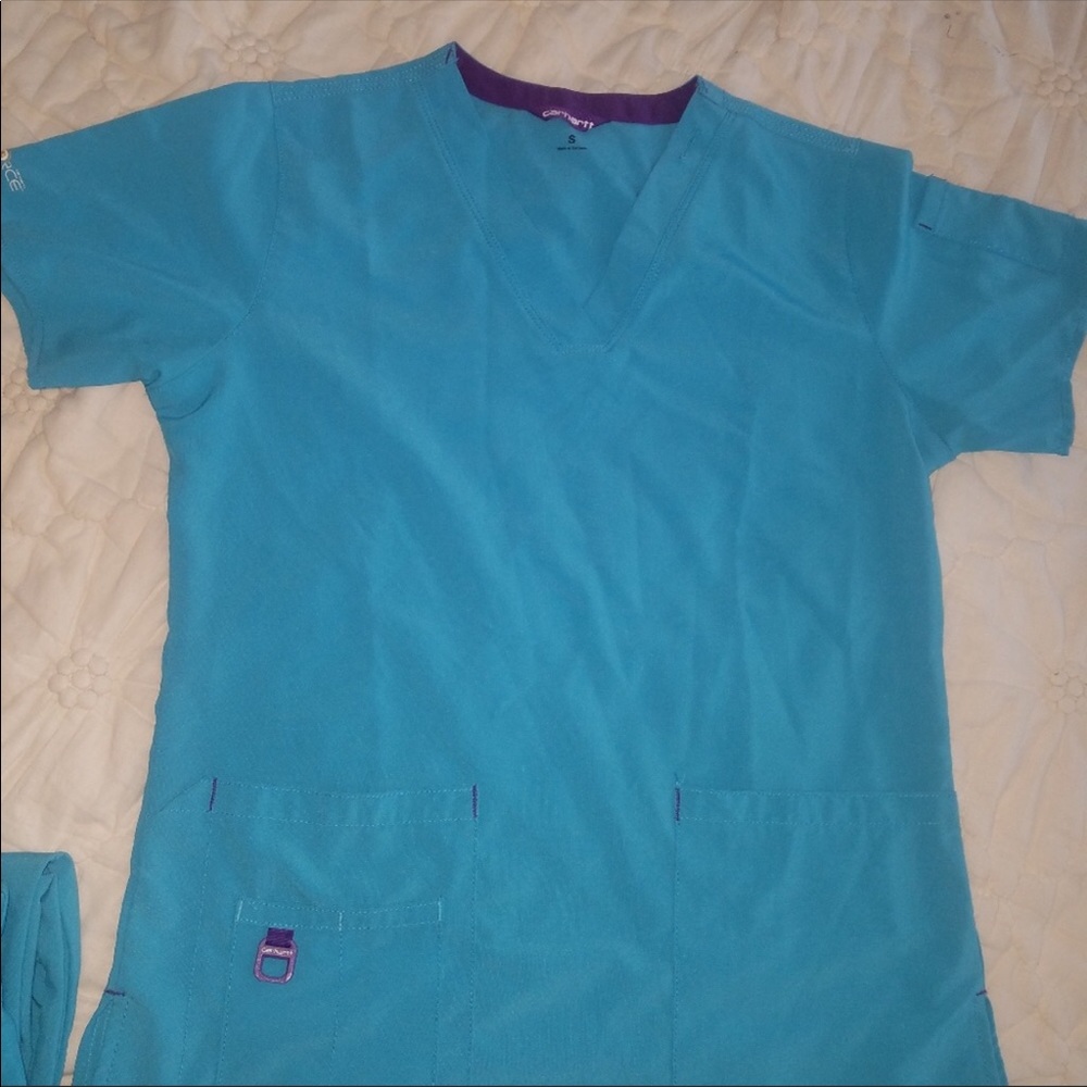 Carhartt scrub set teal workforce
